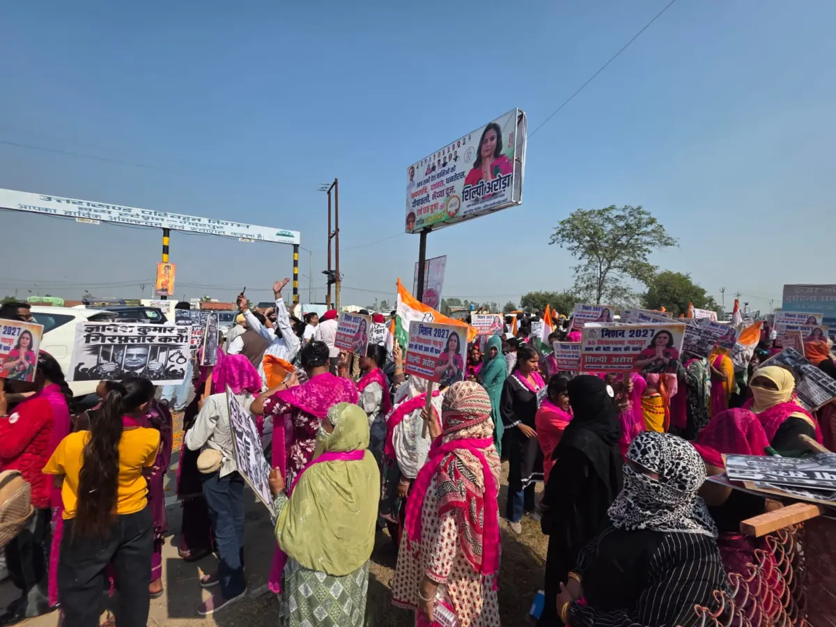 उत्तराखंड न्याय यात्रा के स्वागत में महिलाओं ने दिखाया दमखम, शिल्पी अरोड़ा के नेतृत्व में गदरपुर में हुआ भव्य स्वागत
